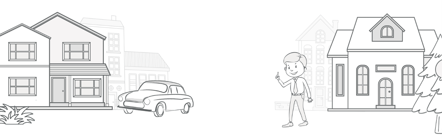 Family looking at laptop